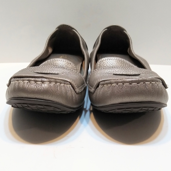 Cole Haan Nike Air "Candyce" loafers, pewter, 6B. Silver flats. - Picture 5 of 11